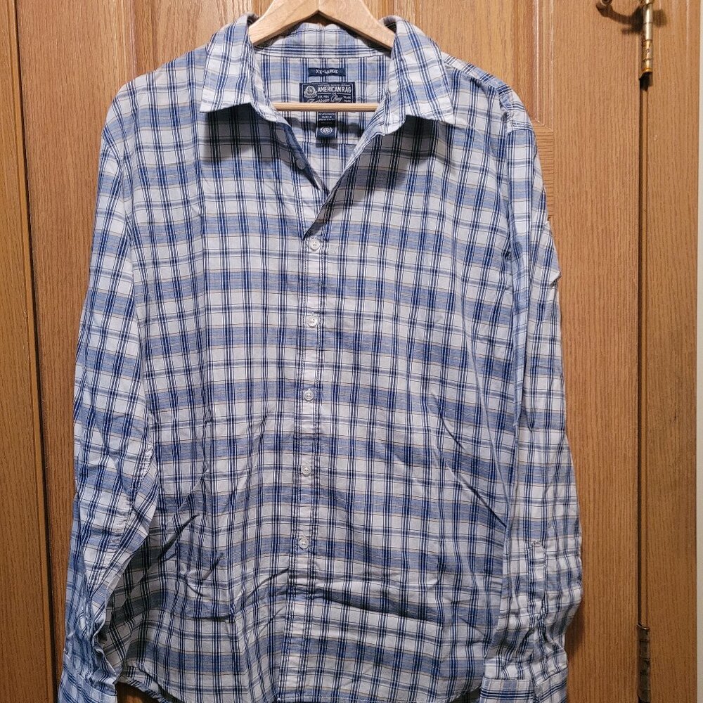 American Rag Long Sleeve Button Down Shirt Size XXL EUC!